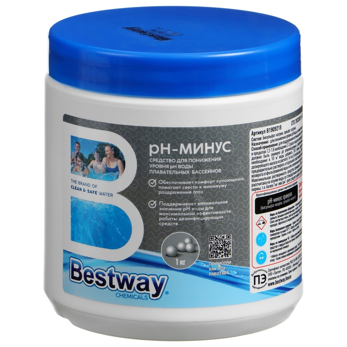 Средство в гранулах для понижения уровня pH воды в бассейнах Средство в гранулах для понижения уровня pH воды в бассейнах