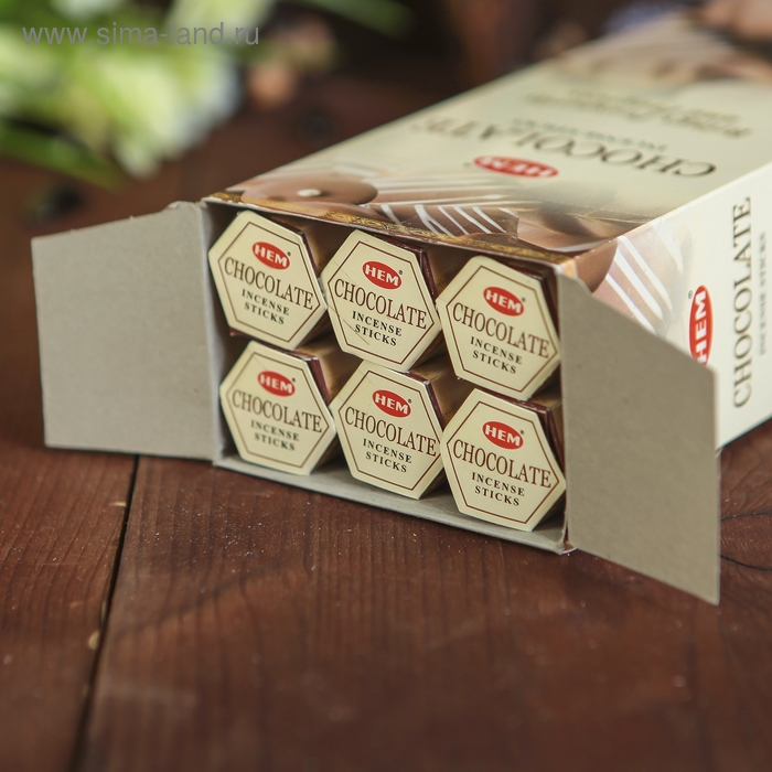 Благовония Благовония "HEM" 20 палочек угольные Шоколад
