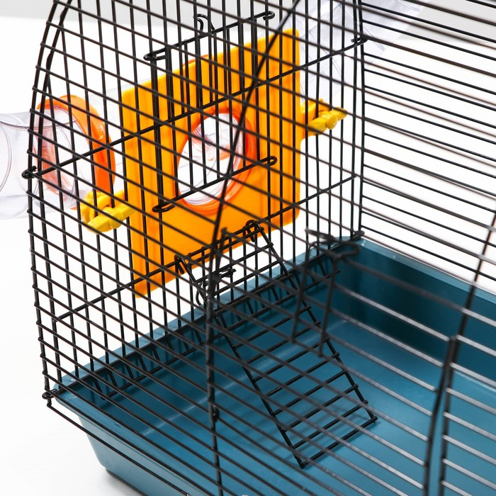 Клетка для грызунов Клетка для грызунов "Саквояж", малая, с лабиринтом и домом, 40 х 25 х 32 см, микс цветов