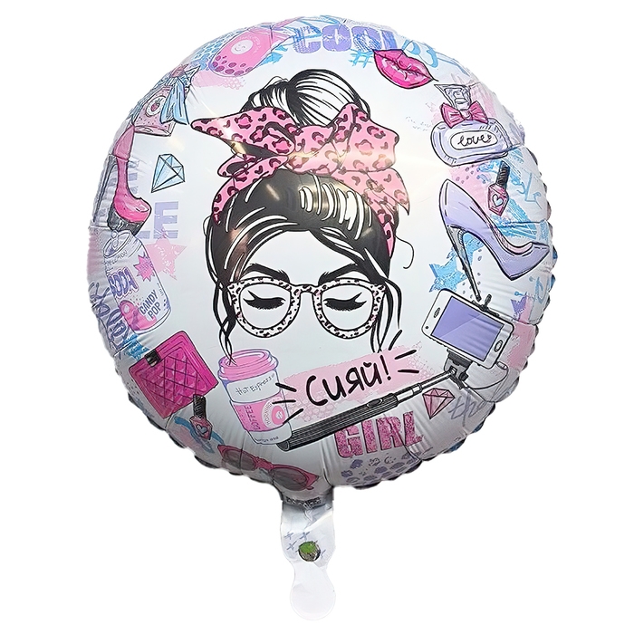 Шар фольгированный 18 Шар фольгированный 18" «Сияй!», круг