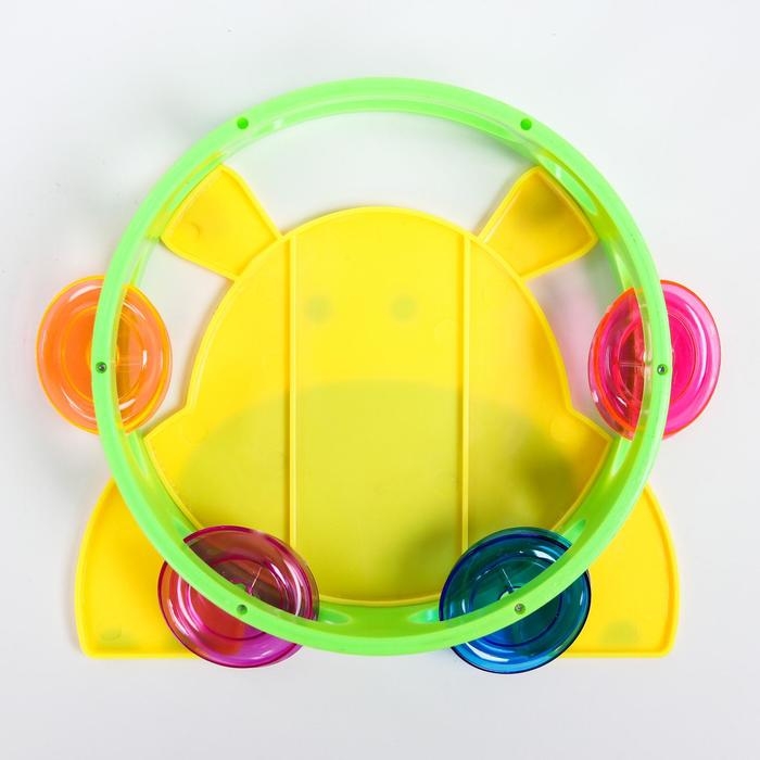 Погремушка - бубен «Зверушки», виды МИКС, Крошка Я Погремушка - бубен «Зверушки», виды МИКС, Крошка Я