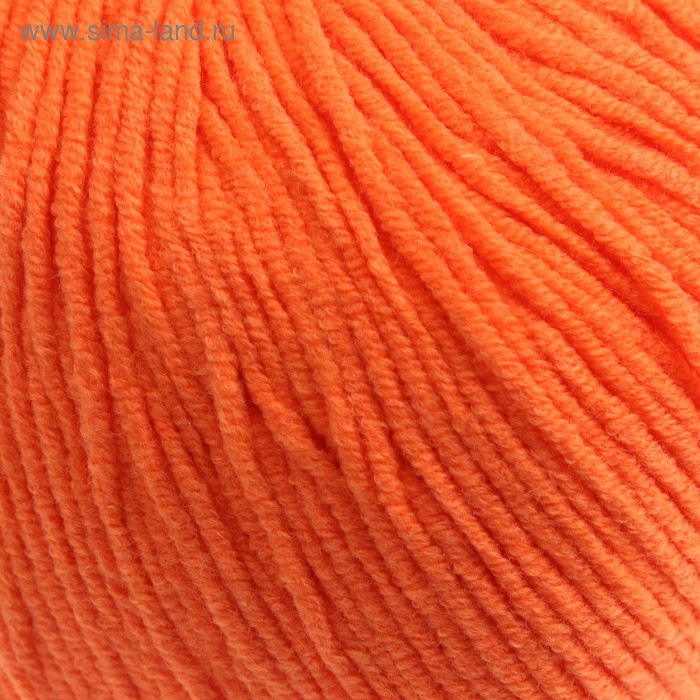 Пряжа Пряжа "Jeans" 55% хлопок, 45% акрил 160м/50гр (77 оранж)