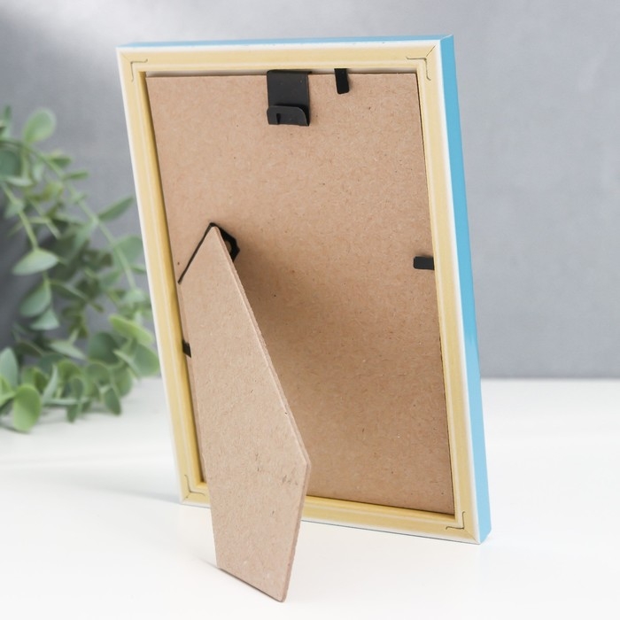 Фоторамка пластик Фоторамка пластик "Акварель" 10х15 см, голубой