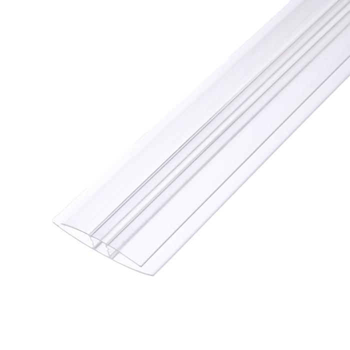 Профиль соединительный для поликарбоната, толщина 4 - 6 мм, длина 6 м, универсальный, Novattro Профиль соединительный для поликарбоната, толщина 4 - 6 мм, длина 6 м, универсальный, Novattro