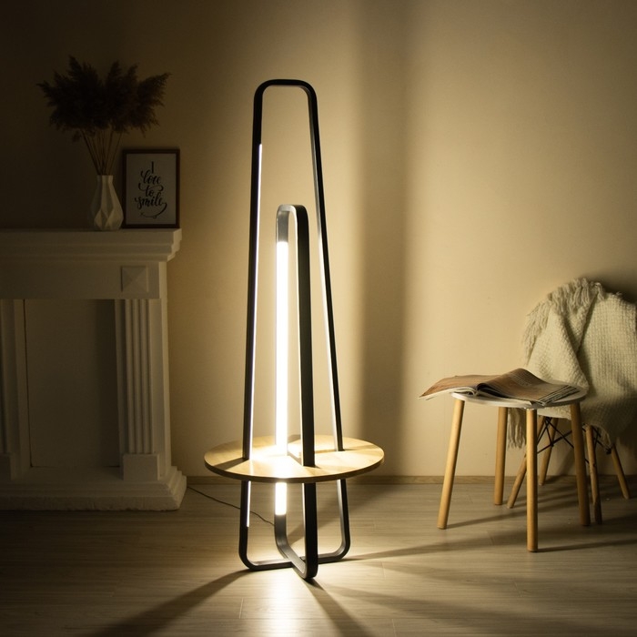 Торшер  Торшер "Лоути" LED 44Вт 4000К черный 60х60х160см