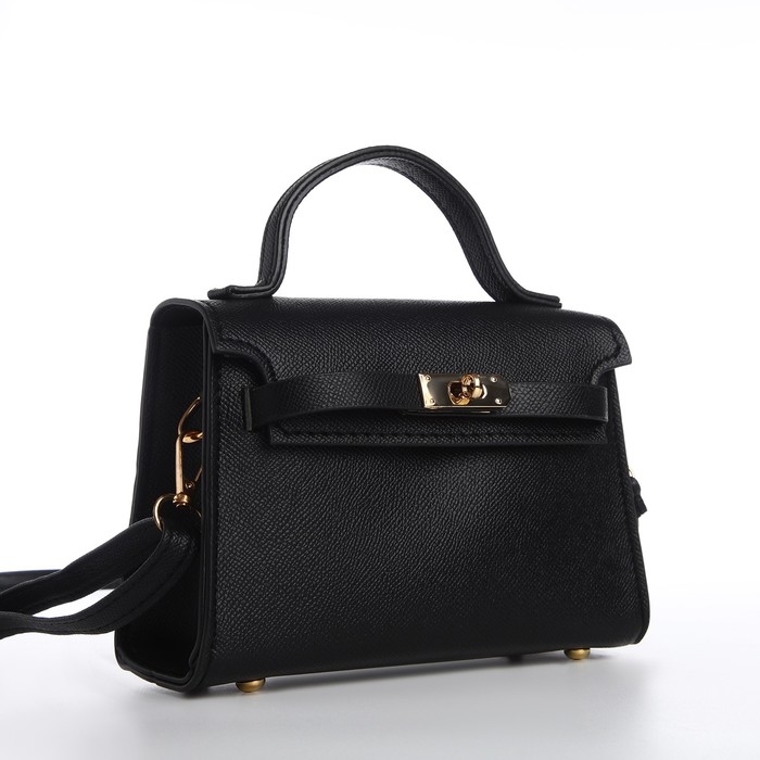 Сумка женская-мессенджер, цвет черный 19*13*7 см Сумка женская-мессенджер, цвет черный 19*13*7 см