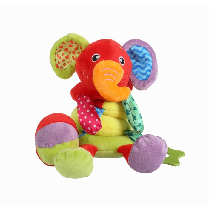 Растяжка - спираль с игрушками дуга на коляску / кроватку для малышей 0+ «Слоник яркий», Крошка Я Растяжка - спираль с игрушками дуга на коляску / кроватку для малышей 0+ «Слоник яркий», Крошка Я