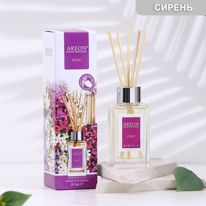 Диффузор ароматический для дома Areon Sticks, 85 мл, сирень Диффузор ароматический для дома Areon Sticks, 85 мл, сирень
