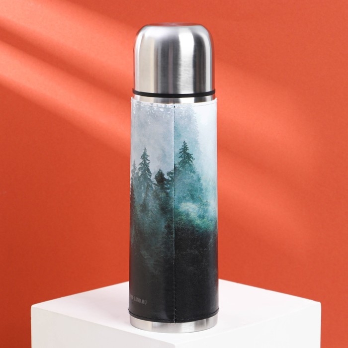 Термос «Лес» в кожзаме, MODE FORREST, 750 мл, время сохранения тепла 16-18 ч Термос «Лес» в кожзаме, MODE FORREST, 750 мл, время сохранения тепла 16-18 ч