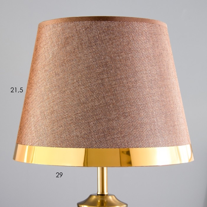 Лампа настольная с подсветкой Лампа настольная с подсветкой "Сокора" 1x60Вт E27 золото 28х28х48 см RISALUX