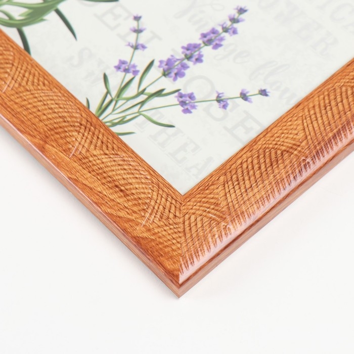 Фоторамка пластик 15х20 см Фоторамка пластик 15х20 см "Сечение волн" коричневая 22,8х17,8х1 см