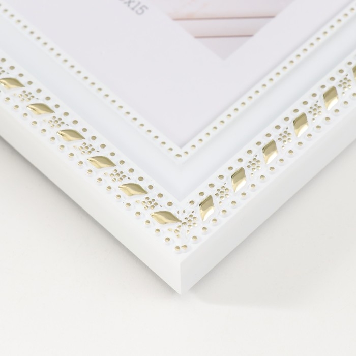 Фоторамка пластик Фоторамка пластик "МИРАМ" 10х15 см, 642968-4, белый (пластиковый экран)