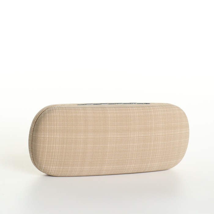 Футляр для очков на хлопушке, длина 16 см, цвет бежевый Футляр для очков на хлопушке, длина 16 см, цвет бежевый