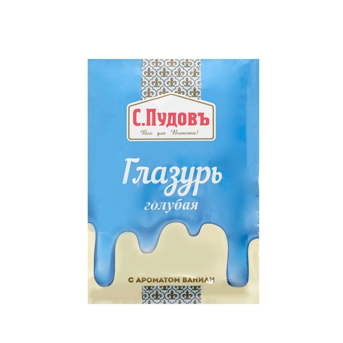 Сахарная глазурь «С. Пудовъ», голубая, 100 г Сахарная глазурь «С. Пудовъ», голубая, 100 г