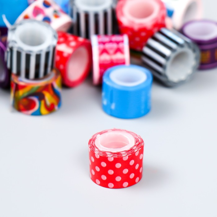 Клейкая лента пластик в банке (набор 40 шт) цвета МИКС, 1,2 смх2,8 м, 6,5х10х10 см Клейкая лента пластик в банке (набор 40 шт) цвета МИКС, 1,2 смх2,8 м, 6,5х10х10 см