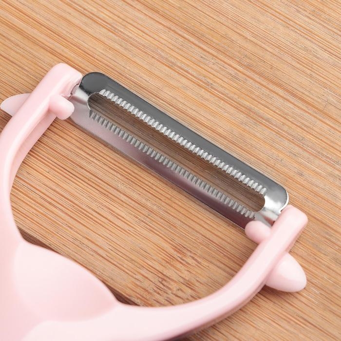 Овощечистка Доляна «Мостик», 19 см, цвет МИКС Овощечистка Доляна «Мостик», 19 см, цвет МИКС