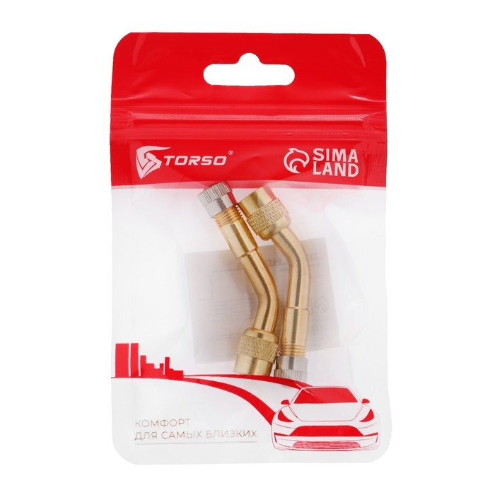 Удлинитель вентиля TORSO, металлический, угол 135°, набор 2 шт Удлинитель вентиля TORSO, металлический, угол 135°, набор 2 шт