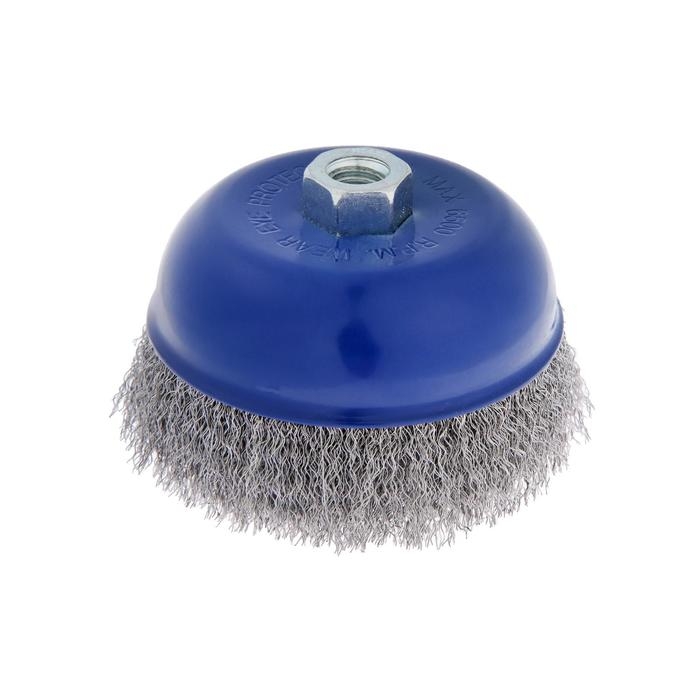 Щетка металлическая для УШМ ТУНДРА,  Щетка металлическая для УШМ ТУНДРА, "чашка", М14, 125 мм