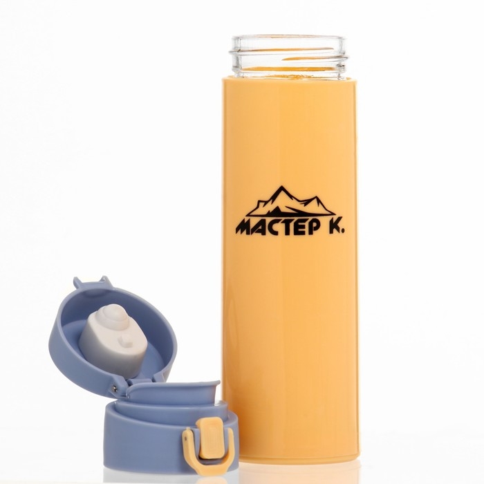 Бутылка для воды, 380 мл, Бутылка для воды, 380 мл, "Мастер К", 21.8 х 6.6 см, стеклянная