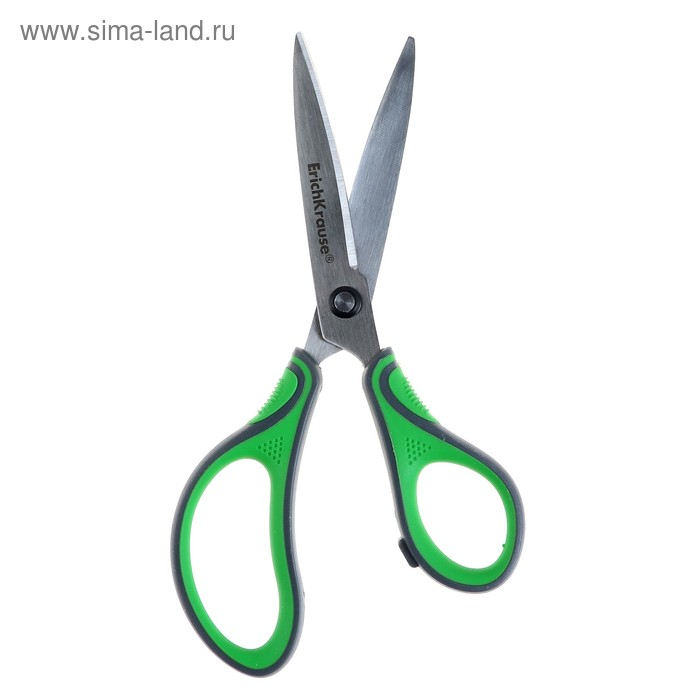 Ножницы Erich Krause Megapolis Ergo, 20 см, с усовершенствованными 4D-лезвиями, не ржавеют, ручки с резиновыми вставками, в блистере Ножницы Erich Krause Megapolis Ergo, 20 см, с усовершенствованными 4D-лезвиями, не ржавеют, ручки с резиновыми вставками, в блистере