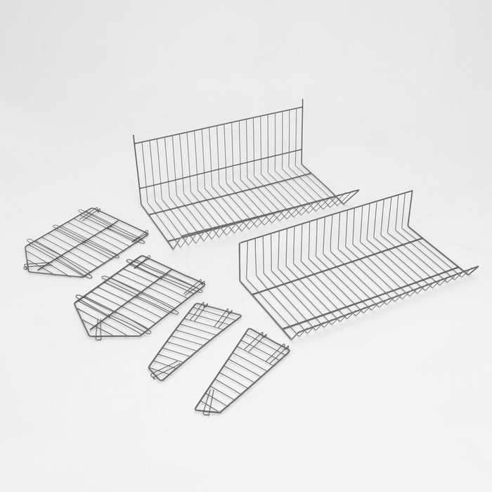 Накопитель разборный на колесах, 5 корзин, 70×43×147, цвет серый Накопитель разборный на колесах, 5 корзин, 70×43×147, цвет серый