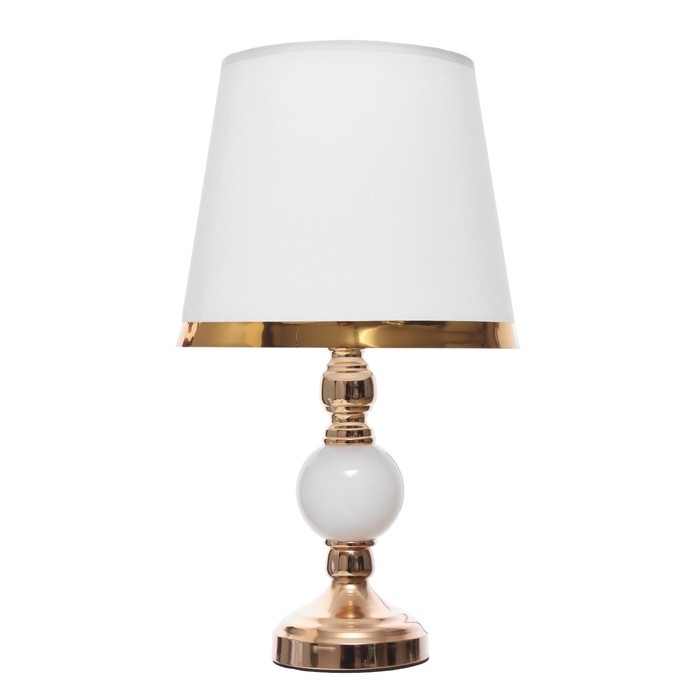 Настольная лампа Настольная лампа "Дейла" Е27 40Вт бело-золотой 25х25х44 см