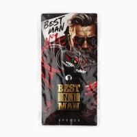 Брелок новогодний, для ключей Best man, кожзам., 4 х 8.5 см