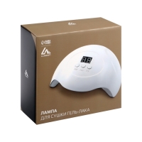 Лампа для гель-лака Luazon LUF-06, UV/LED, 36 Вт, 15 диодов, таймер 30/60/90 с, USB, белая