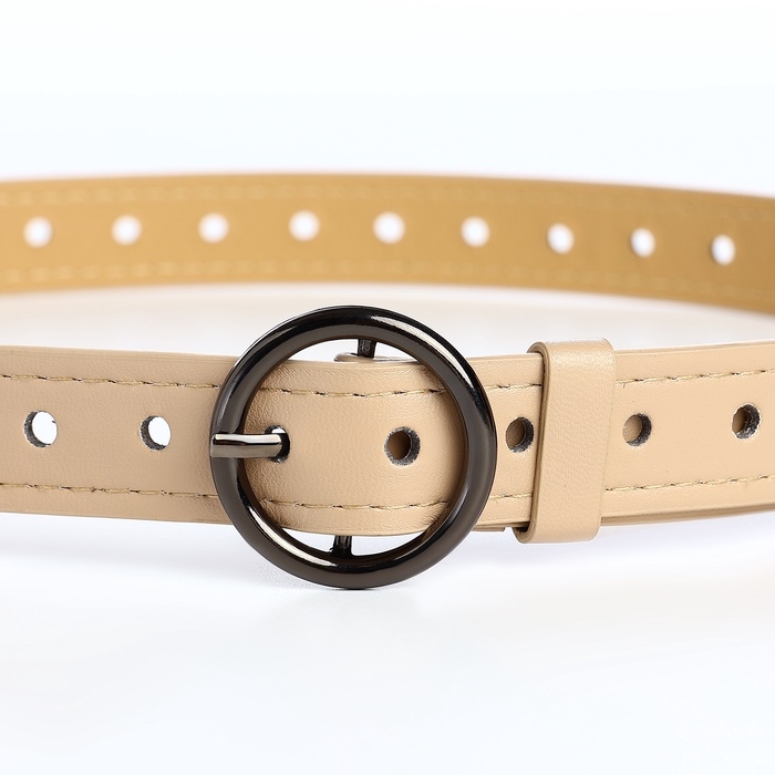 Ремень жен 03-01-03-01 Июнь13, 1,6*0,3*110 см, Люверсы, пряжка т-металл, 1 прокол, бежевый 1067008 Ремень жен 03-01-03-01 Июнь13, 1,6*0,3*110 см, Люверсы, пряжка т-металл, 1 прокол, бежевый 1067008