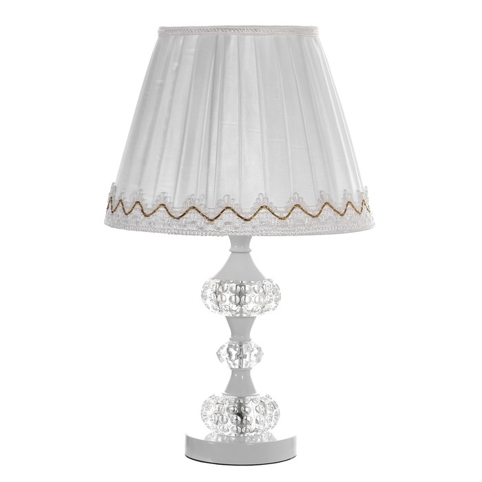 Лампа настольная "Калиопа" Е27 40Вт белый 45х25,5х25,5 см