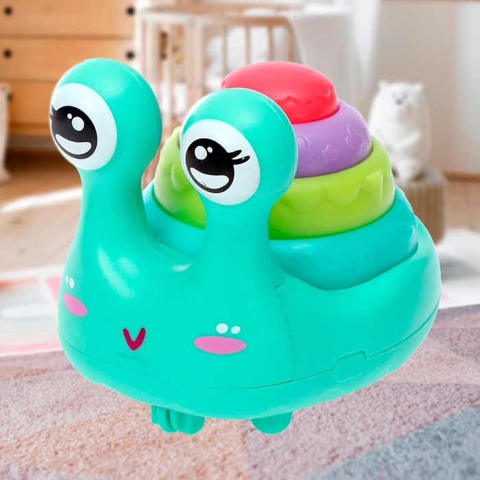 Развивающая игрушка «Улиточка», двигается, МИКС Развивающая игрушка «Улиточка», двигается, МИКС