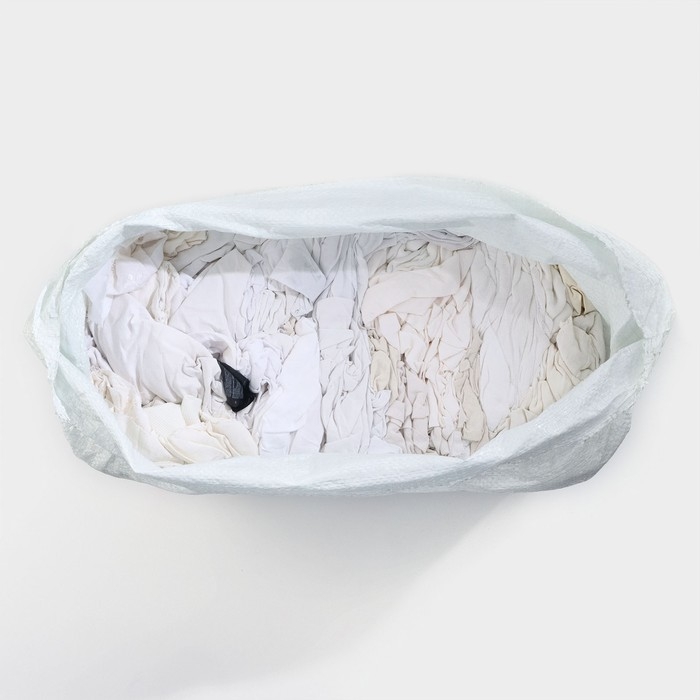 Ветошь, трикотаж белый, 10 кг Ветошь, трикотаж белый, 10 кг