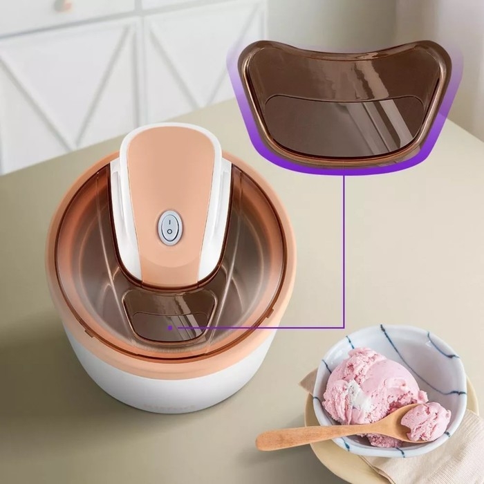 Мороженица Kitfort КТ-1841, полуавтомат, 12 Вт, 1.2 л, бело-оранжевая Мороженица Kitfort КТ-1841, полуавтомат, 12 Вт, 1.2 л, бело-оранжевая