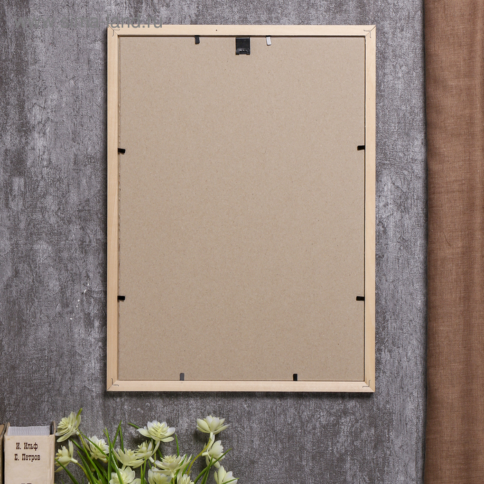 Фоторамка сосна с19 серебро 25х35 см (пластиковый экран) Фоторамка сосна с19 серебро 25х35 см (пластиковый экран)