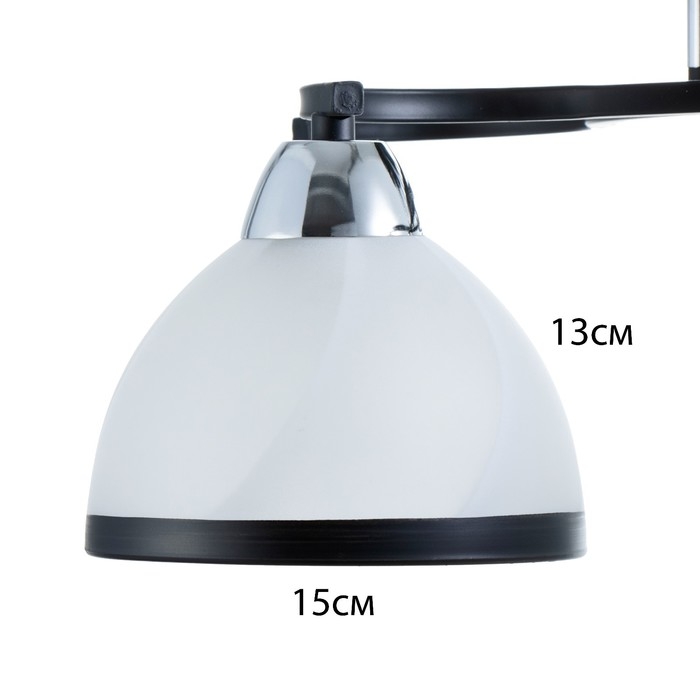 Люстра Люстра "Ариса" 5хЕ27 40Вт чёрный 56х56х22 см BayerLux