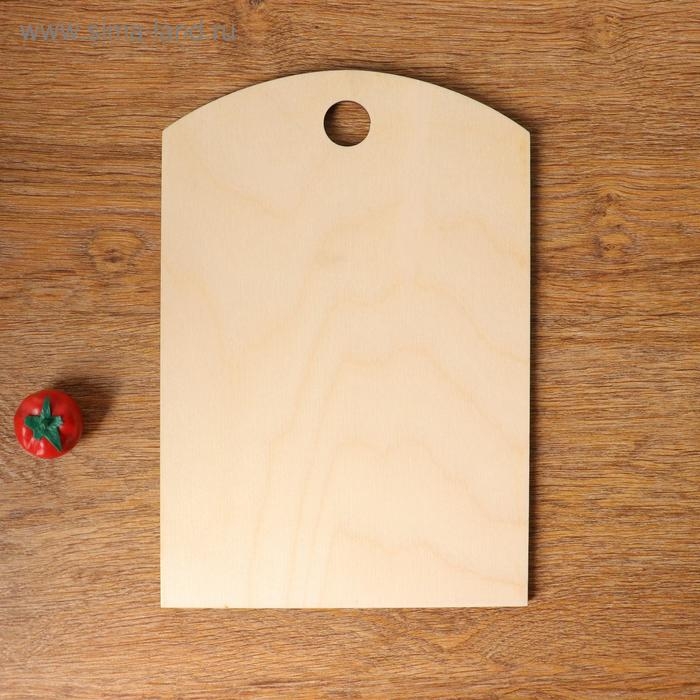 Доска разделочная  Доска разделочная "Правила кухни нашей семьи", дерево, 18х27 см