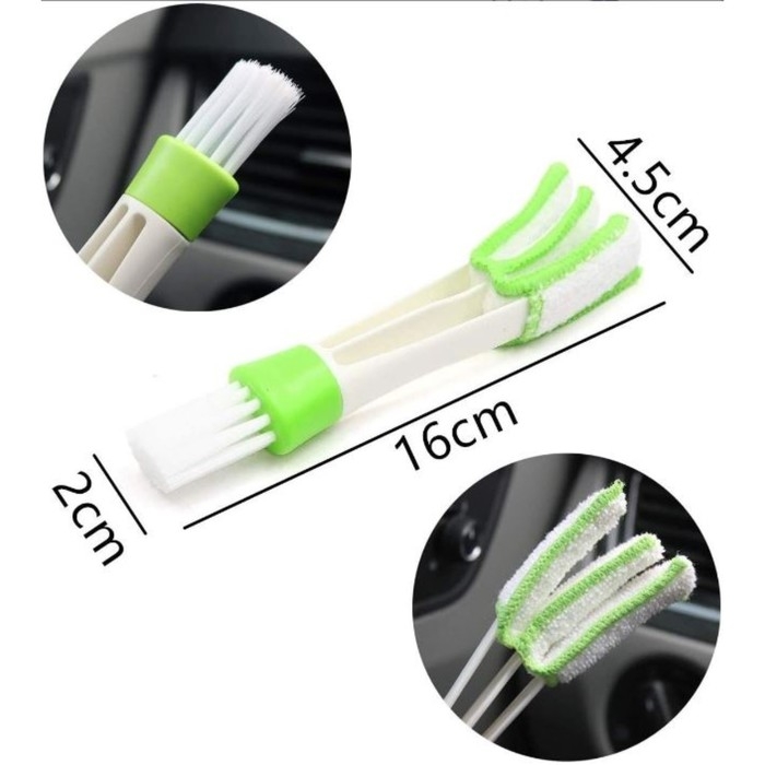 Щётка TORSO для чистки труднодоступных мест в автомобиле, 16 см, зеленый Щётка TORSO для чистки труднодоступных мест в автомобиле, 16 см, зеленый