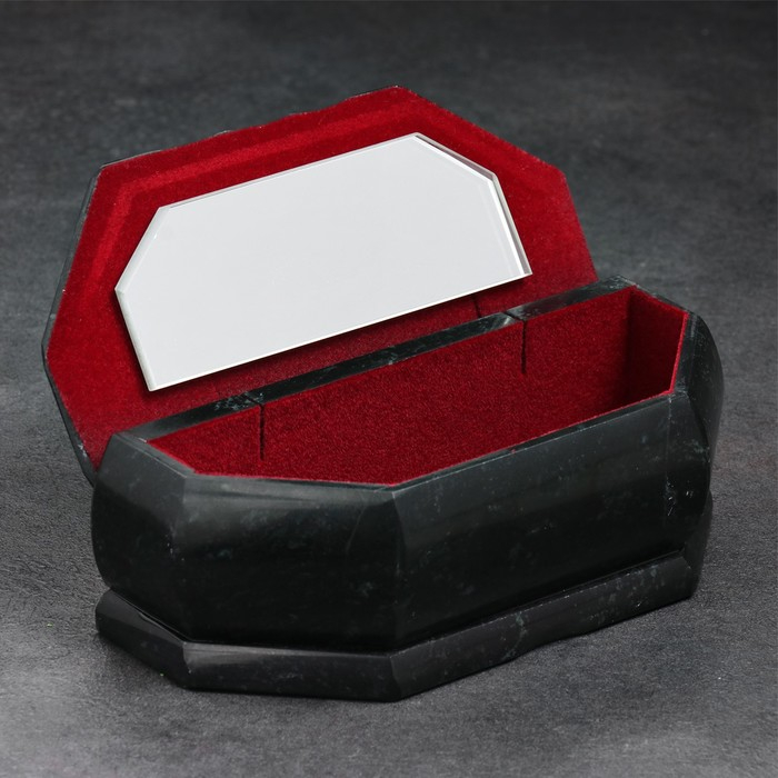 Ларец Ларец "Лето", 17х7х6, каменная крошка, змеевик