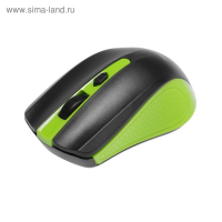 Мышь Smartbuy ONE 352, беспроводная, оптическая, 1600 dpi, 2xAAA (не в компл), зелёно-чёрная