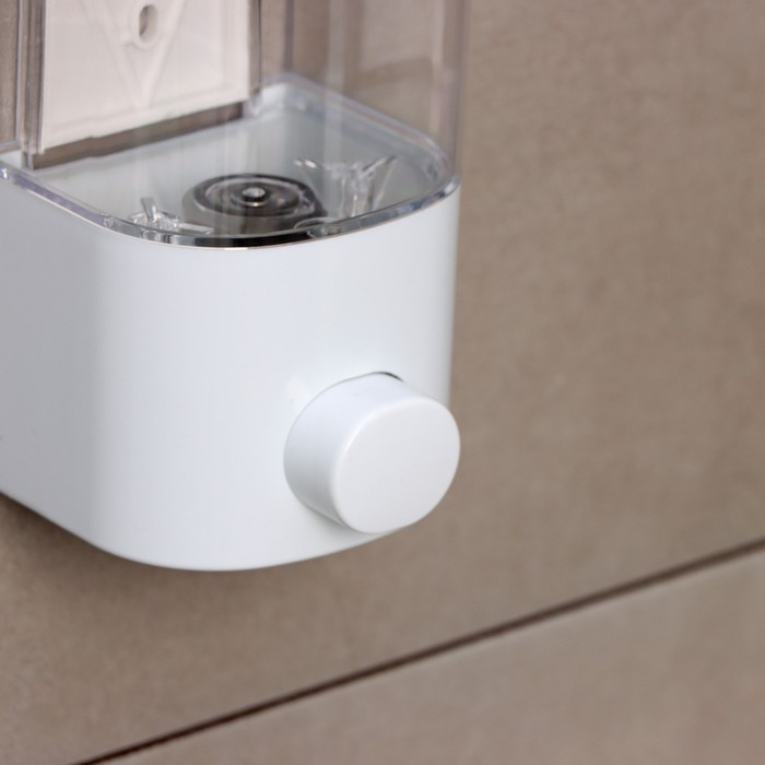 Диспенсер механический для антисептика и жидкого мыла Доляна, 500 мл, цвет белый Диспенсер механический для антисептика и жидкого мыла Доляна, 500 мл, цвет белый