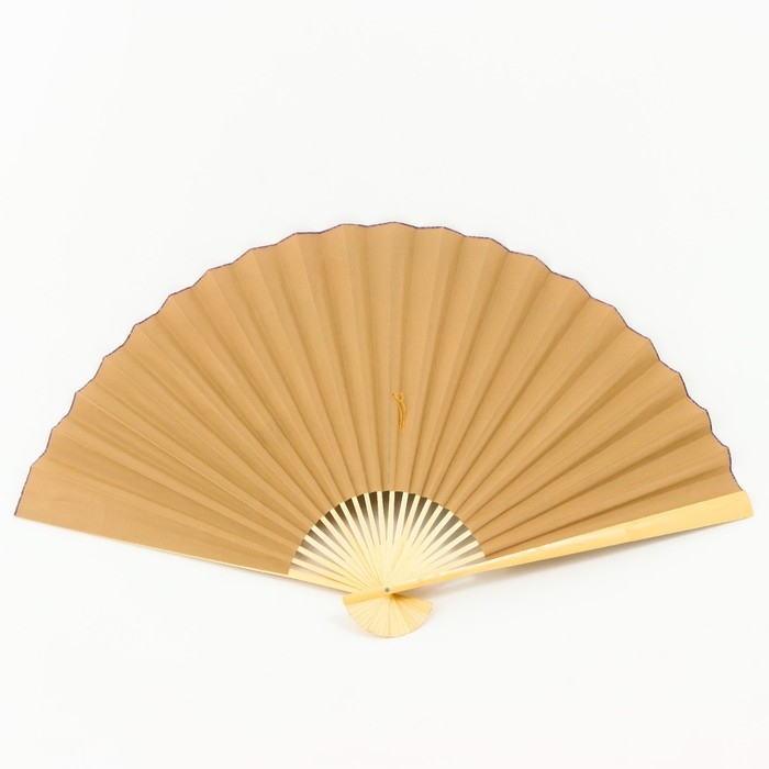 Веер бамбук, текстиль h=90 см  Веер бамбук, текстиль h=90 см "Зелёные горы" белый