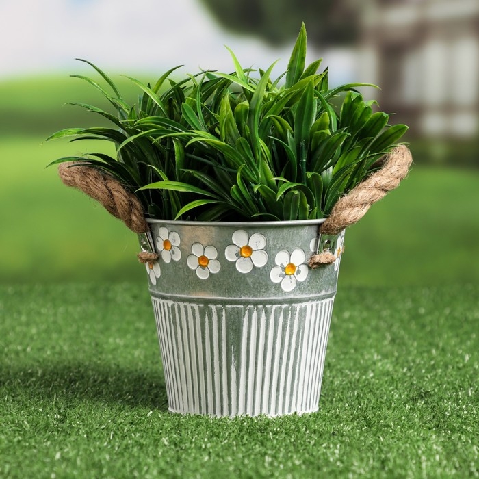 Кашпо  Кашпо "Ведерко Фрейя" 11,5х11,5х10,5см