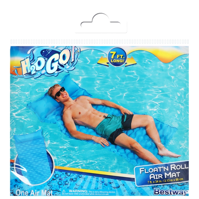 Матрас для плавания, 213 х 86 см, цвет МИКС, 44020 Матрас для плавания, 213 х 86 см, цвет МИКС, 44020