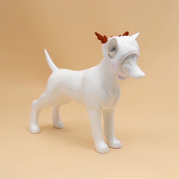 Новый год. Шапка для животных  Новый год. Шапка для животных "Рожки", размер S(ОМ 15 см, длина 15 см)