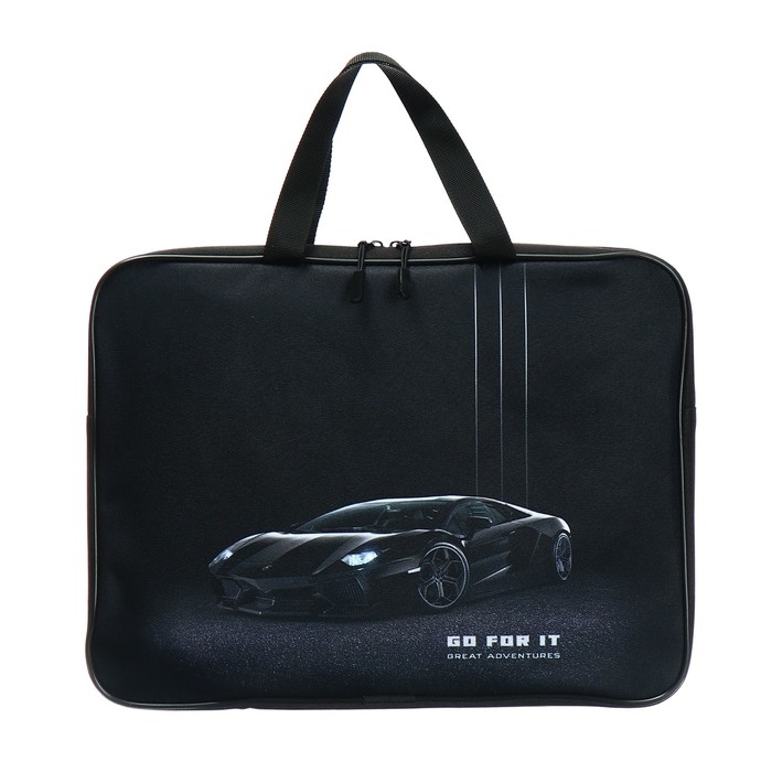 Папка с ручками текстильная А4, 370 х 280 х 60 мм, Stavia Папка с ручками текстильная А4, 370 х 280 х 60 мм, Stavia "Монохром"