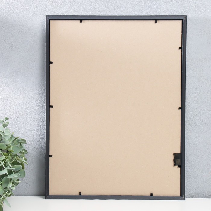 Фоторамка пластик Фоторамка пластик "Радуга" 30х40 см, серебро матовое