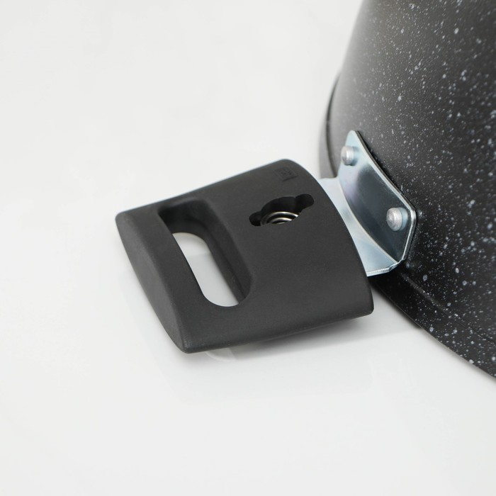 Сотейник, d=30 см, съёмные ручки, стеклянная крышка, антипригарное покрытие, цвет тёмный мрамор Сотейник, d=30 см, съёмные ручки, стеклянная крышка, антипригарное покрытие, цвет тёмный мрамор