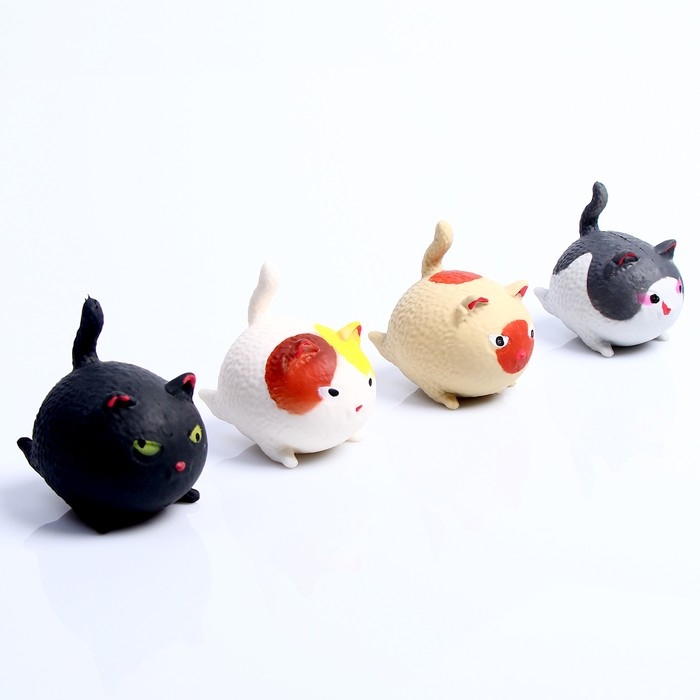 Антистресс сквиш мялка «Коты», цвета МИКС, в шоубоксе, с пастой Антистресс сквиш мялка «Коты», цвета МИКС, в шоубоксе, с пастой