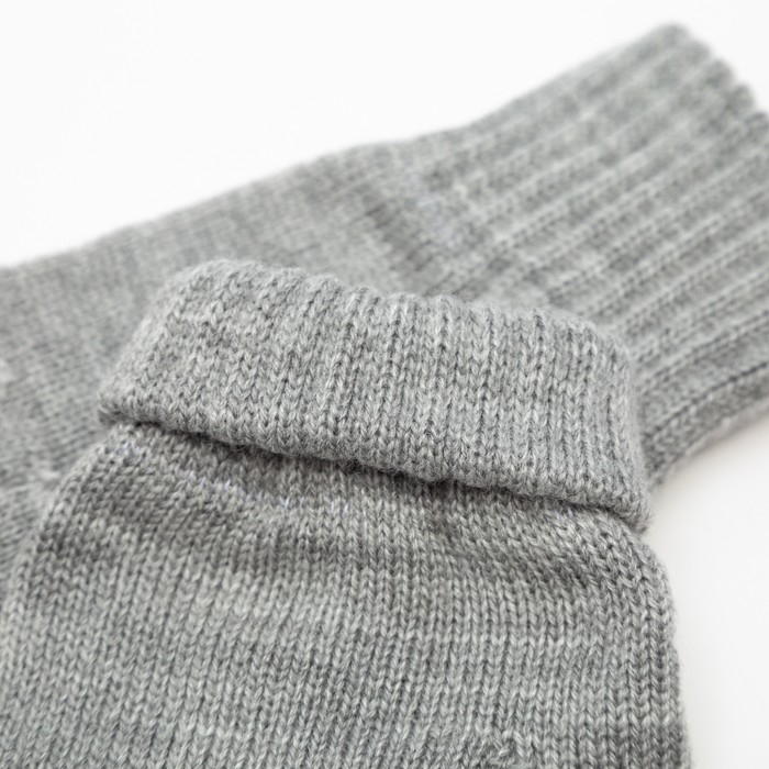 Перчатки одинарные детские, цвет светло-серый, размер 14 (7-9 лет) Перчатки одинарные детские, цвет светло-серый, размер 14 (7-9 лет)