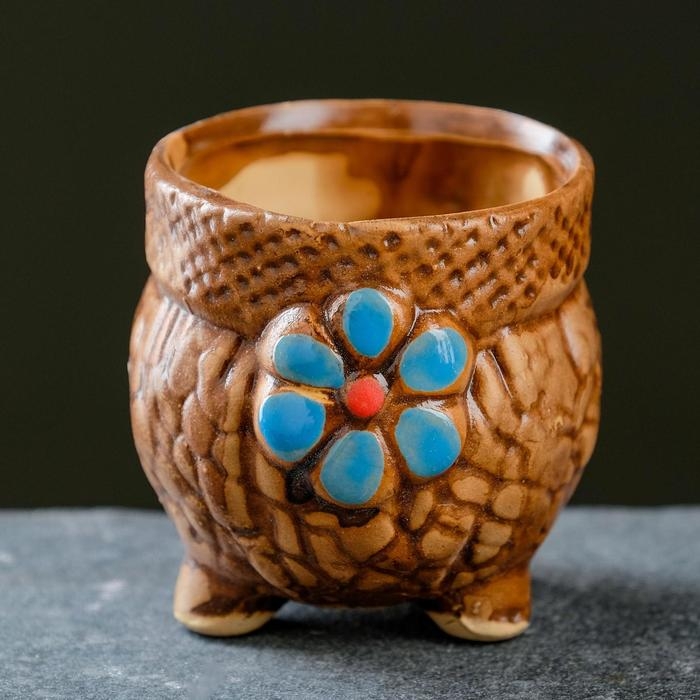 Горшок "Цветочек" на ножках, 6*6*5см